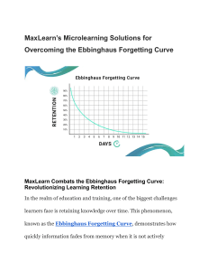 MaxLearn’s Microlearning Solutions for Overcoming the Ebbinghaus Forgetting Curve