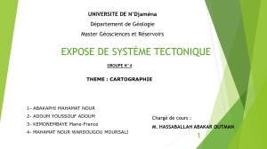 Cartographie G&eacute;ologique: Syst&egrave;me Tectonique