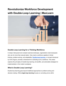 Revolutionize Workforce Development with Double-Loop Learning   MaxLearn