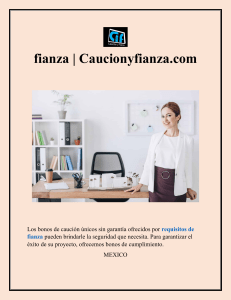 requisitos de fianza Caucionyfianza.com