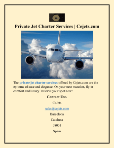 Private Jet Charter Services Cejets.com