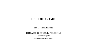 support cours epidemiologie SF II