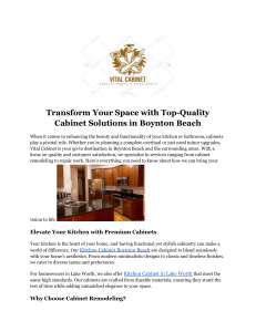 Cabinet repair in Boynton Beach