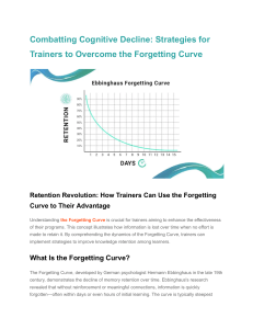 Combatting Cognitive Decline  Strategies for Trainers to Overcome the Forgetting Curve