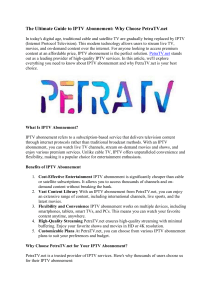 iptv abonnement