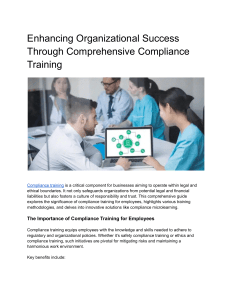 CorporateCompliance Training For Employees