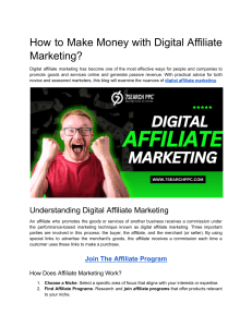 How to Make Money with Digital Affiliate Marketing?