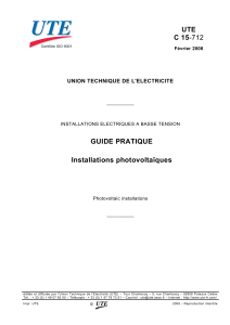 Guide pratique installations photovoltaïques basse tension