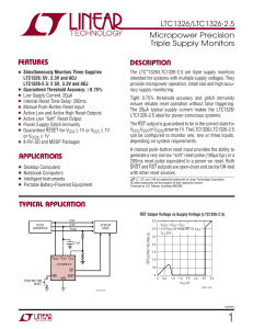 LTC1326/LTC1326-2.5 Triple Supply Monitor Datasheet