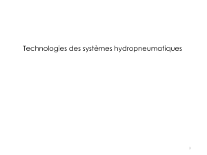 Technologies des systèmes hydropneumatiques