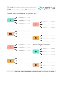 Letter Beginning Words Worksheet