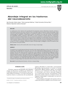 Trastornos del Neurodesarrollo: Abordaje Integral