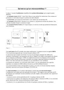 Microcontrôleurs: Architecture et Fonctionnement