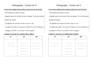 Exercice Orthographe Valeurs du O (OI, OU)