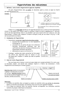 Hyperstatisme des mécanismes : cours