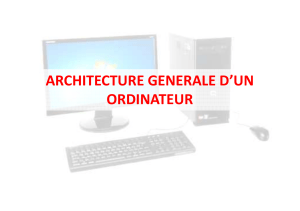 Architecture d'un ordinateur : présentation