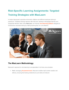 MaxLearn: AI-Driven Corporate Training