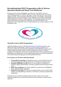 NEET Prep with AI: Question Banks & Mock Tests