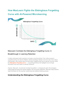 MaxLearn Fights Forgetting Curve with AI Microlearning