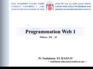 Programmation Web 1: Introduction HTML, CSS, JavaScript