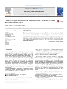 HVAC Control Systems: A Review of Model Predictive Control (MPC)