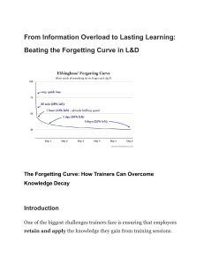 Beating the Forgetting Curve in L&D: Strategies for Retention