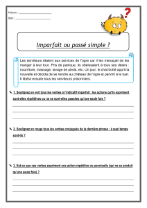 Imparfait vs Passé Simple: Exercice de Grammaire