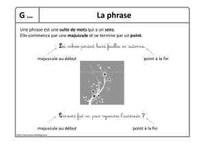 Grammaire française : phrase, ponctuation, types de phrases