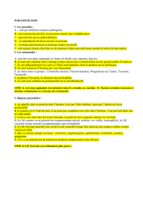 Examen de parasitologie: parasites, trématodes, maladies