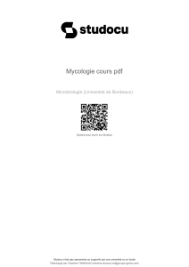 Cours de Mycologie : Généralités, Morphologie et Interactions