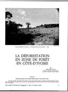Deforestation in Ivory Coast: A Scientific Analysis