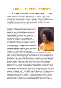 La Divinité Personnifiée: Sri Sathya Sai Baba