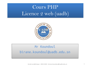 Cours PHP : Introduction et Concepts Fondamentaux