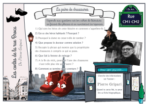 Exercice de littérature: La paire de chaussures - Gripari