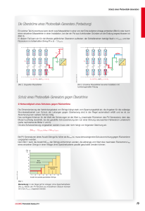 Photovoltaik-Generator Schutz: Überströme & Sicherungen