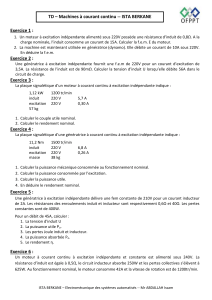 TD Machines à Courant Continu : Exercices et Problèmes