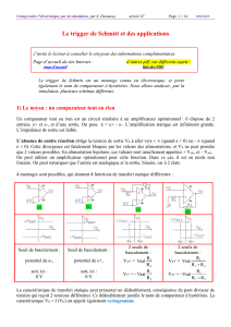 Schmitt Trigger Circuits & Applications in Electronics