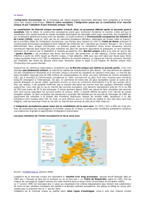 Intégration économique européenne : Cours complet