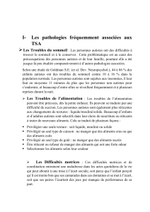 TSA : Pathologies associées, impacts et évolution