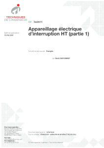 Electrical Switchgear for High-Voltage Interruption (Part 1)