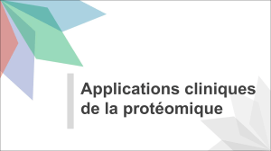 Applications cliniques de la protéomique