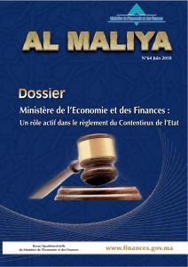 Revue Économie et Finances Maroc - Contentieux de l'État