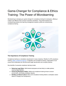 Microlearning for Compliance Training: A Game-Changer