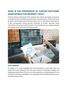 Custom Software Development for Property Tech