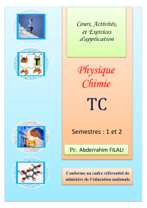 Cours Physique-Chimie TC : Gravitation et Actions Mécaniques