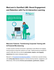 MaxLearn: AI-Powered Microlearning for Corporate Training