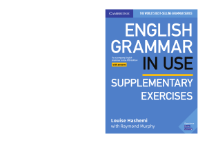 English Grammar in Use: Supplementary Exercises