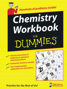 Chemistry Workbook for Dummies: Practice Problems & Concepts