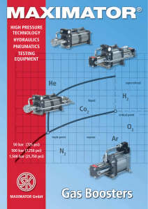 MAXIMATOR Gas Boosters: High-Pressure Technology