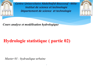 Hydrologie Statistique : Loi Normale, Intervalles de Confiance